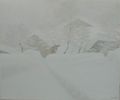 Nevicata a Courmayeur - 1962 - 50x60